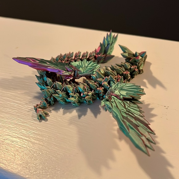 3D Printed Dragon, All Parts Movable - Picture 3 of 9